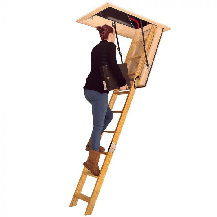 Take the strain out of getting into and out of your loft with a Stira semi-automatic loft hatch and ladder